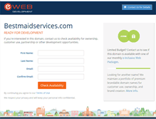 Tablet Screenshot of bestmaidservices.com